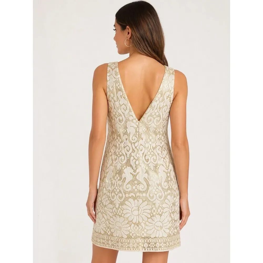 Lilly Pulitzer Largo Seahorse Lace Shift Dress